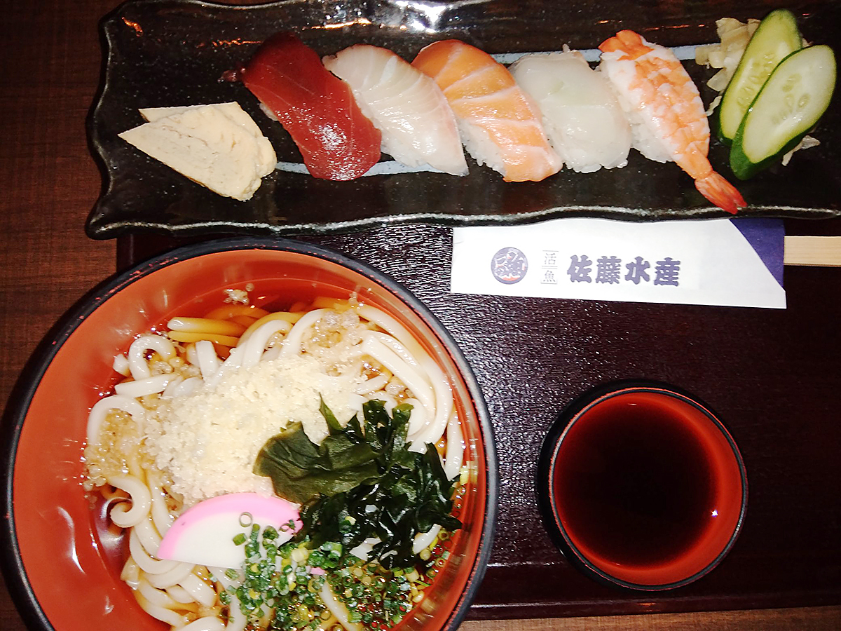 佐藤水産　お寿司とうどんセット
